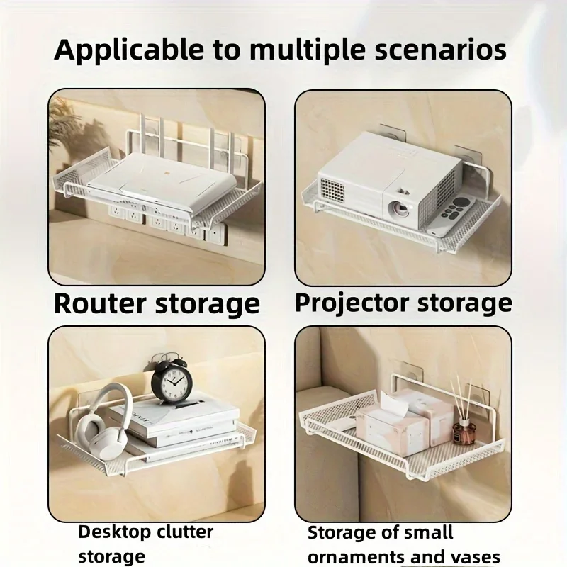 ชั้นวางเราเตอร์ติดผนังแบบไม่ต้ - Kitchen Gadgets Organizer บทวิจารณ์และราคา