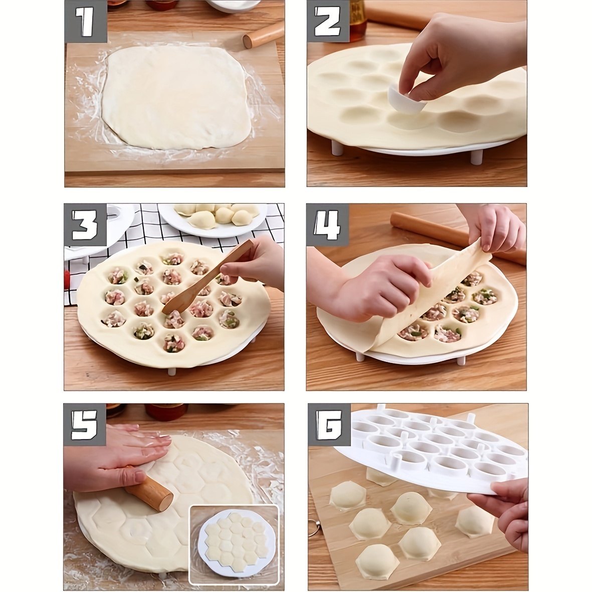 1ชิ้น-แม่พิมพ์เกี๊ยวจีนแบบง่าย - Kitchen Gadgets Dumpling Maker บทวิจารณ์และราคา