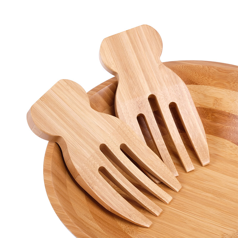 2Pcs มือสลัดเซิร์ฟเวอร์สลัดไม้ - Kitchen Helper Gadgets บทวิจารณ์และราคา