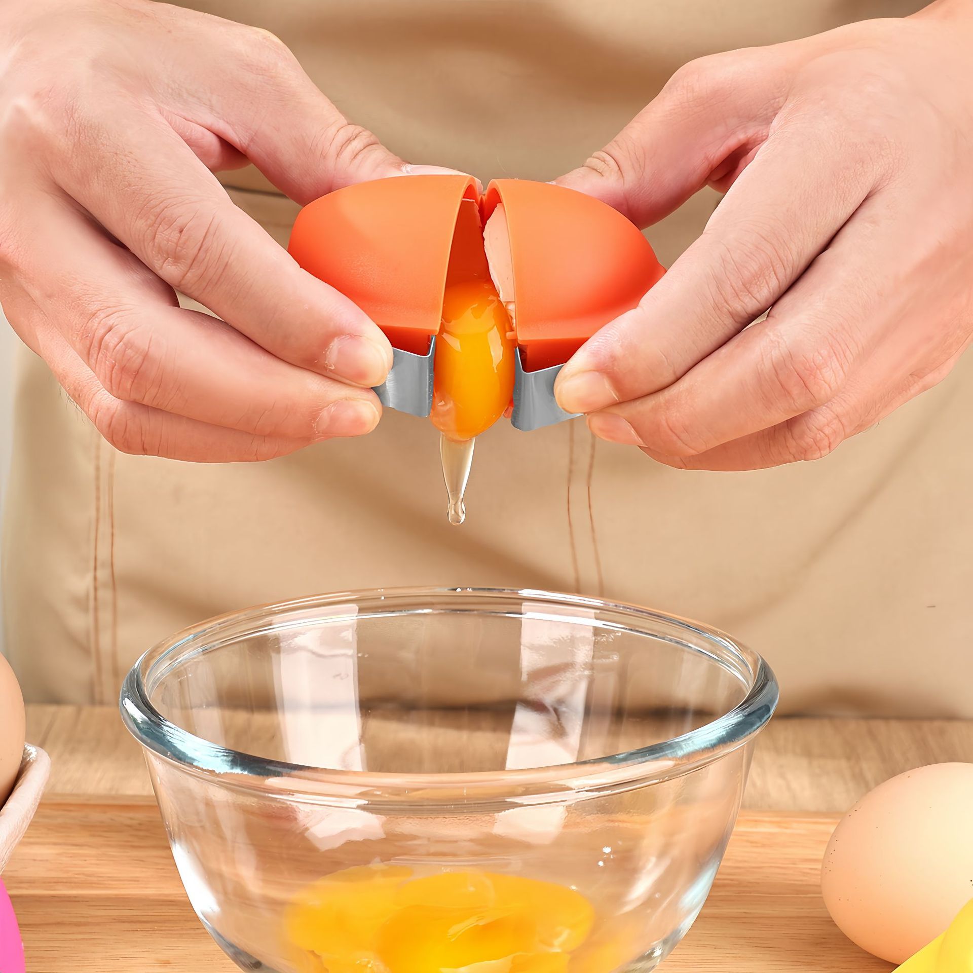 ที่เปิดเปลือกไข่แบบกด 1/3 ชิ้น - Egg Separator Tool บทวิจารณ์และราคา