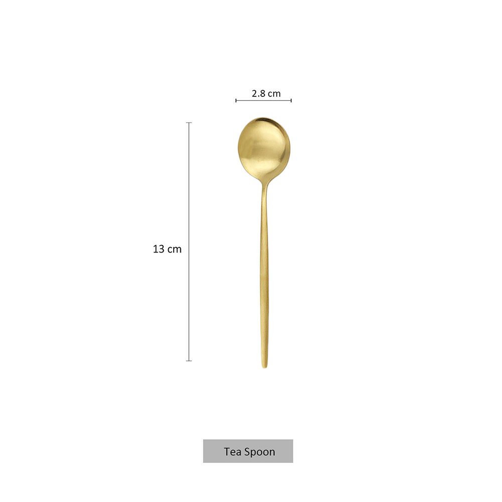 6ชิ้นช้อนชาสแตนเลสสตีลด้านสำหร - Kitchen Gadgets Gold บทวิจารณ์และราคา