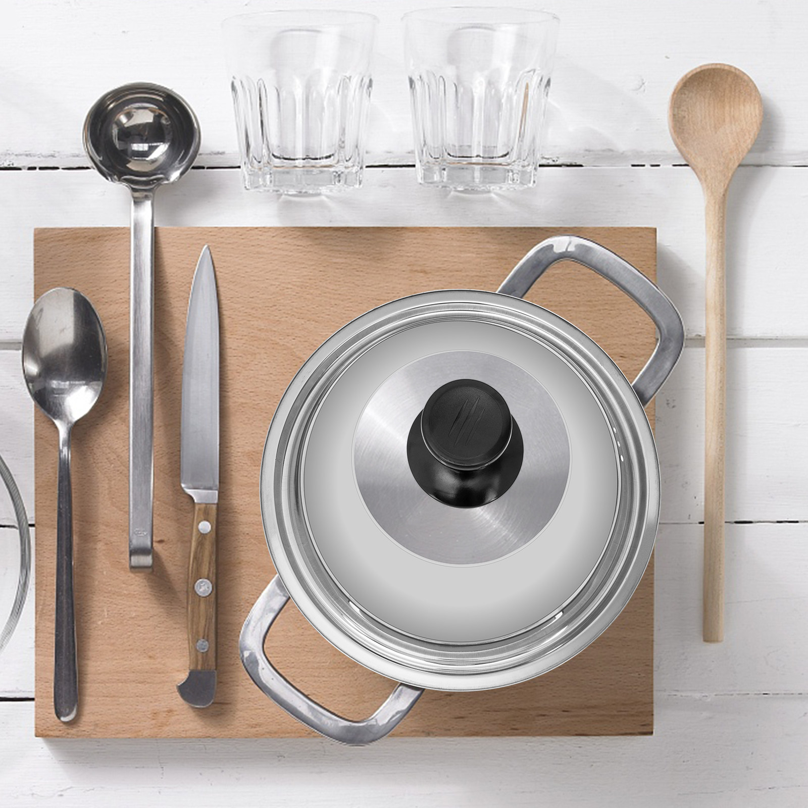 ฝาหม้อหนาพิเศษ มองเห็นภายในได้ - Kitchen Helper Gadgets บทวิจารณ์และราคา