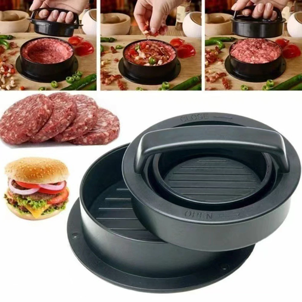 รอบเบอร์เกอร์เบอร์เกอร์กดเนื้อ - Kitchen Helper Gadgets บทวิจารณ์และราคา